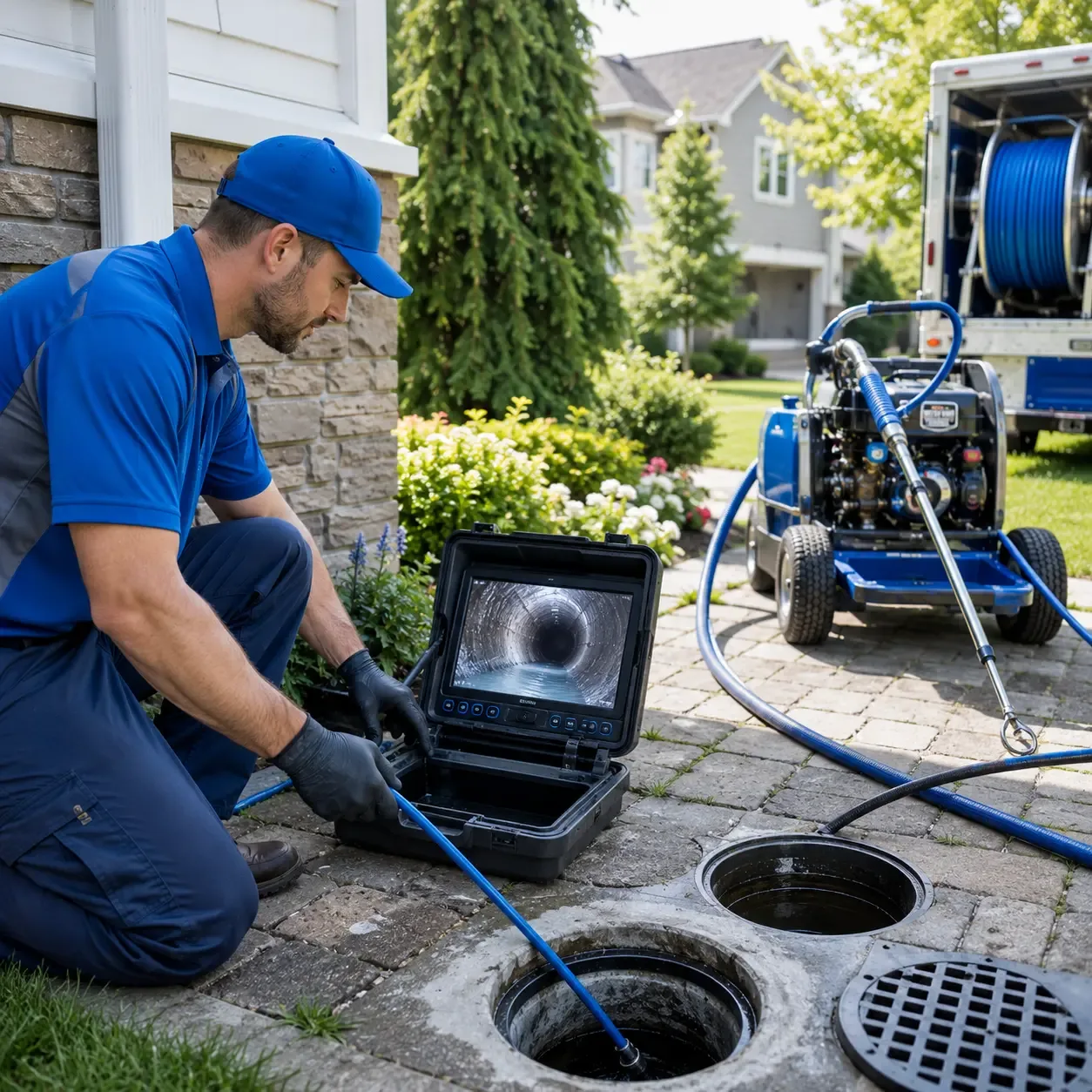 Outdoor drain cleaning professionals serving Woodside, DE